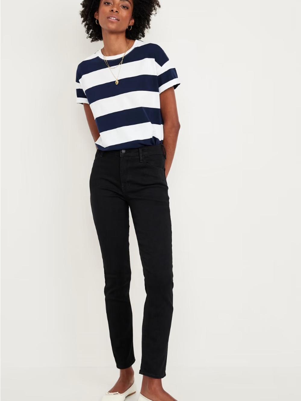 Black Old Navy Wow Straight Jeans